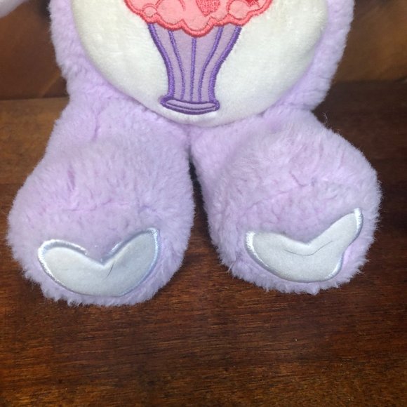 Care Bears Share Bear Anniversary Purple Milkshake Plush 13" Carlton Cards - Picture 7 of 10